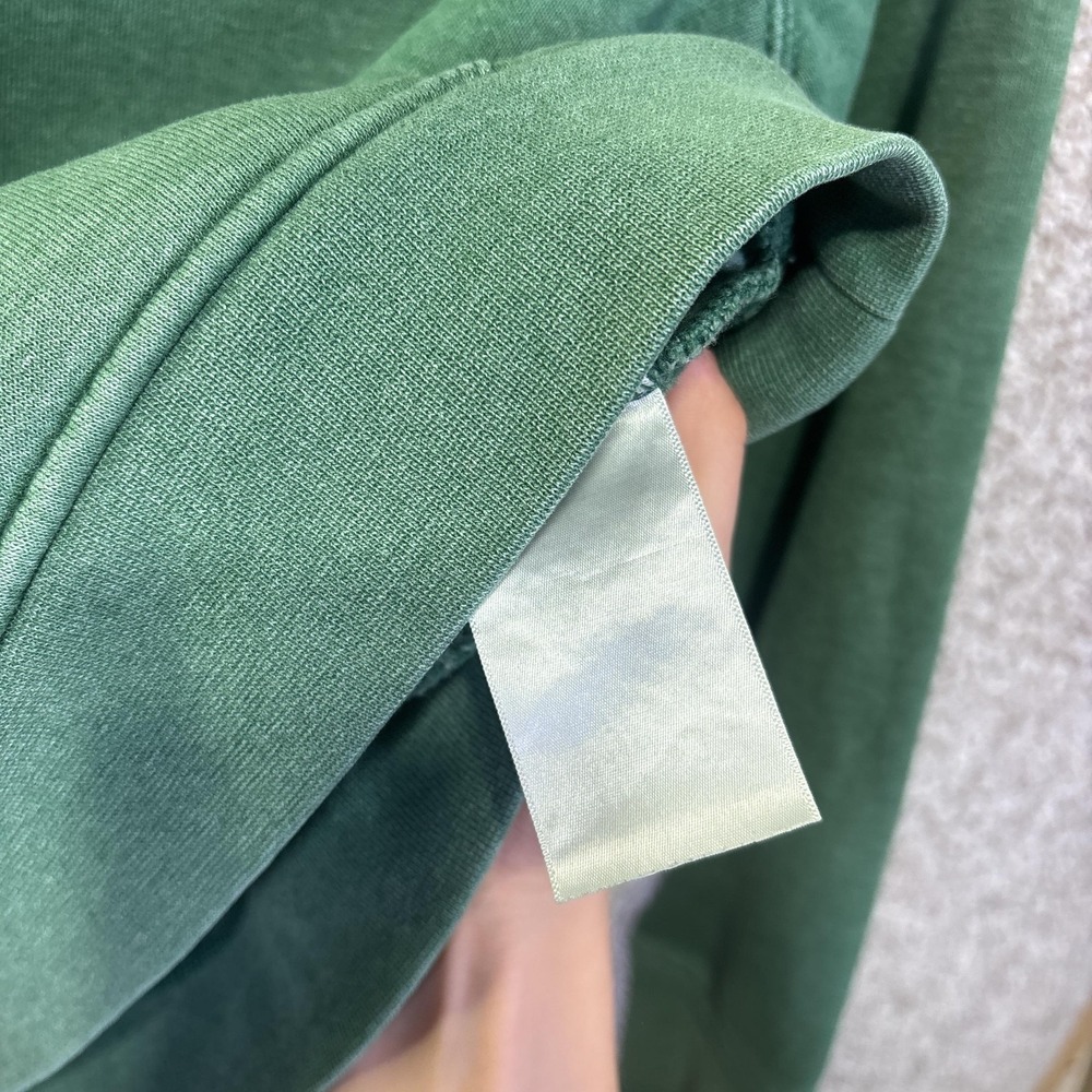 Carhartt‎ Hoodie Womens Small 4-6 Green Relaxed Fit Pullover Logo Graphic Fleece - Picture 5 of 9